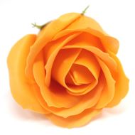 Mýdlové květy - střední růže - oranžové (50 ks v balení)