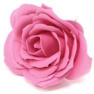 Mýdlové květy - velké růže - tmavě ružové (25 ks v balení)