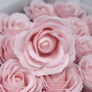 Mýdlové květy - velké růže - ružové (25 ks v balení)