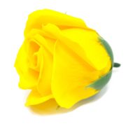 Mýdlové květy - střední růže - žluté (50 ks v balení)