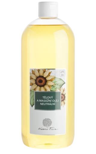 Tělový a masážní olej Neutrální 1000 ml Tělový a masážní olej Neutrální 1000 ml