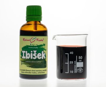 Ibišek - bylinné kapky (tinktura) 50 ml