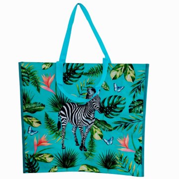 Plážová taška Zebra modrá