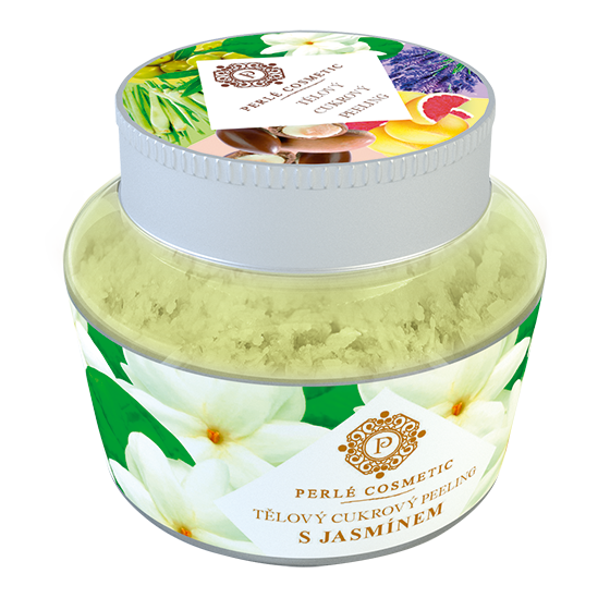 Perlé Cosmetic Cukrový peeling s jasmínem 200 g Perlé Cosmetic Cukrový peeling s jasmínem 200 g