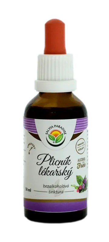 Plicník lékařský bylinné kapky (tinktura) bez alkoholu 50 ml