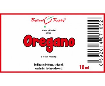 Oregano (dobromysl) - 100% přírodní silice - esenciální (éterický) olej 10 ml