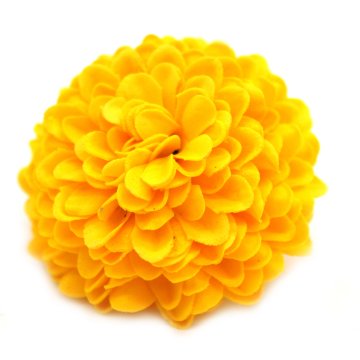 Mýdlové květy - malá chryzantéma - žlutá (28 ks v balení)
