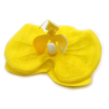 Mýdlové květy - orchidej - žlutá (25 ks v balení)