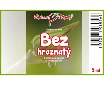 Bez hroznatý - tinktura z pupenů 5 ml - gemmoterapie