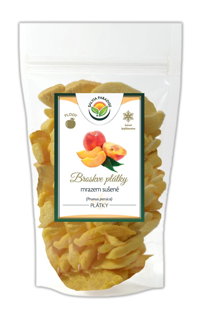 Broskve plátky sušené mrazem - lyofilizované 25 g Broskve plátky sušené mrazem - lyofilizované 25 g