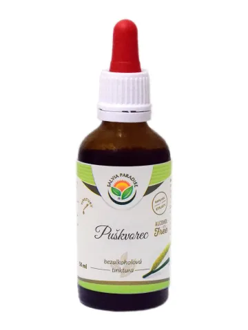 Puškvorec - bylinné kapky (tinktura) 50 ml, bez alkoholu