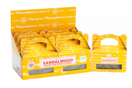 Krabička 24 backflow kuželů - satya santalové dřevo (6 ks v balení)