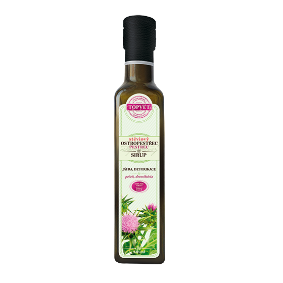 Ostropestřecový steviplus sirup - farmářský 250 ml Ostropestřecový steviplus sirup - farmářský 250 ml