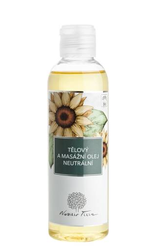 Tělový a masážní olej Neutrální 200 ml Tělový a masážní olej Neutrální 200 ml
