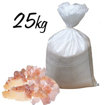 Růžová himalájská sůl - středně velké kusy krystalů - 25kg