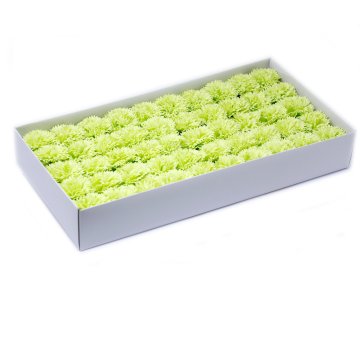Mýdlové květy - karafiát - limetkový (50 ks v balení)