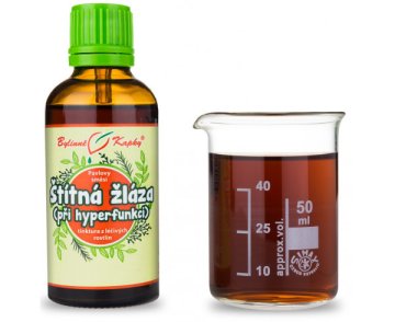 Štítná žláza hyperfunkce - bylinné kapky (tinktura) 50 ml