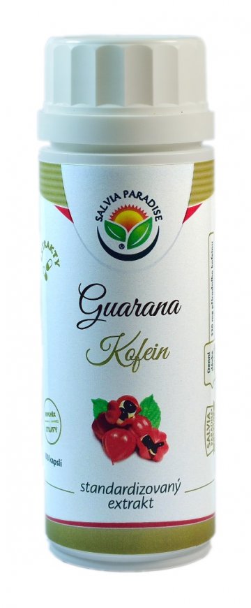 Guarana - kofein standardizovaný extrakt kapsle 100 ks 