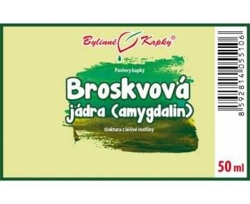 Broskvová jádra (amygdalin) (TCM) - bylinné kapky (tinktura) 50 ml