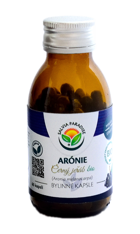 Arónie - Černý jeřáb kapsle BIO 60 ks Arónie - Černý jeřáb kapsle BIO 60 ks
