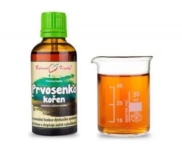 Prvosenka (petrklíč) kořen - bylinné kapky (tinktura) 50 ml