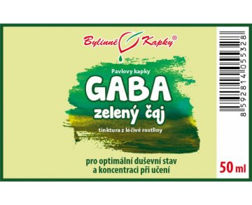 GABA zelený čaj - bylinné kapky (tinktura) 50 ml