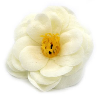Mýdlové květy - kamélie - krémová (36 ks v balení)