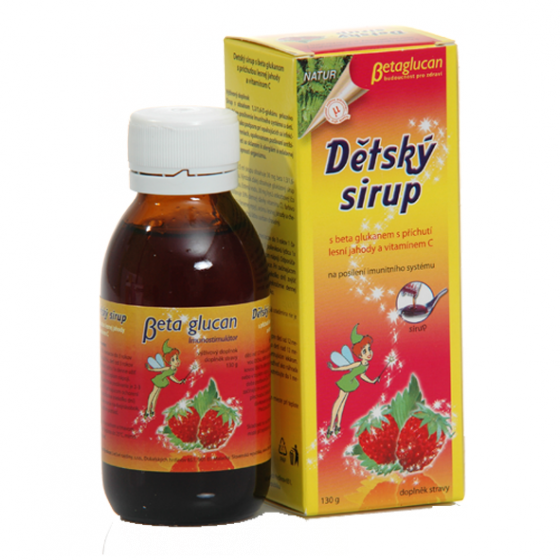 Dětský sirup s příchutí lesní jahody a vitam. C 130 g Dětský sirup s příchutí lesní jahody a vitam. C 130 g