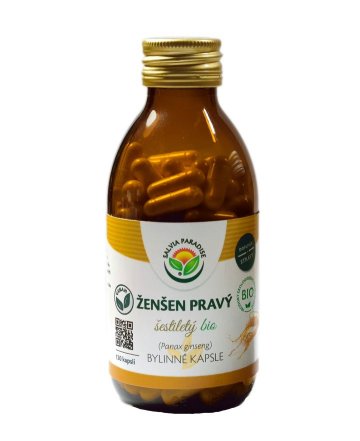 Ženšen pravý 6letý - Ginseng kapsle BIO 120 ks Ženšen pravý 6letý - Ginseng kapsle BIO 120 ks