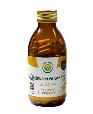 Ženšen pravý 6letý - Ginseng kapsle BIO 120 ks 