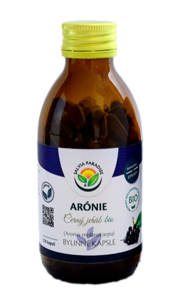 Arónie - Černý jeřáb kapsle BIO 120 ks Arónie - Černý jeřáb kapsle BIO 120 ks