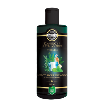 Energy sport chladivý v mandlovém oleji 200 ml Energy sport chladivý v mandlovém oleji 200 ml