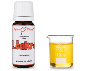 1.čakra - 100 % přírodní silice - směs esenciálních (éterických) olejů 10 ml