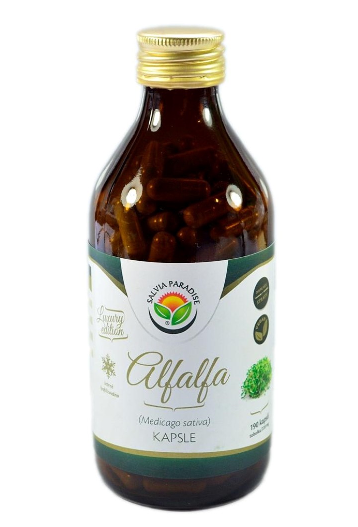 Alfalfa - vojtěška kapsle 190ks Alfalfa - vojtěška kapsle 190ks