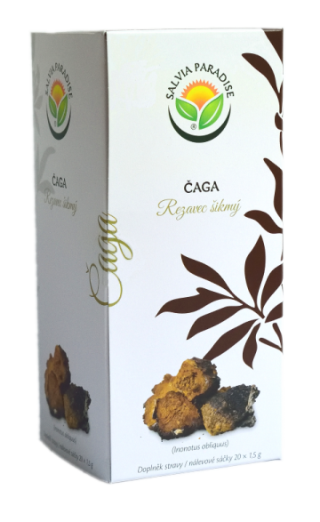 Čaga - rezavec šikmý nálevové sáčky 20 x 1.5 g Čaga - rezavec šikmý nálevové sáčky 20 x 1.5 g