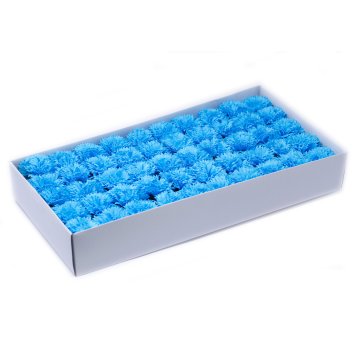 Mýdlové květy - karafiát - nebesky modrý (50 ks v balení)