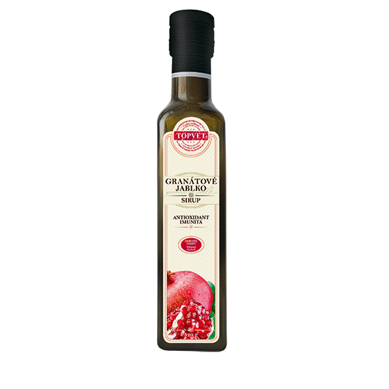 Granátové jablko sirup - farmářský 320 g Granátové jablko sirup - farmářský 320 g