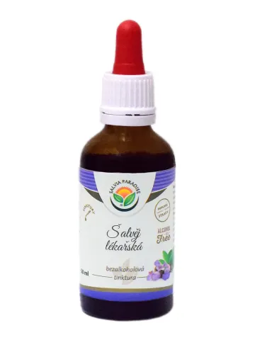 Šalvěj lékařská bylinné kapky (tinktura) bez alkoholu 50 ml
