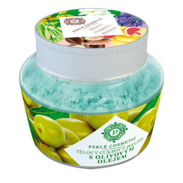 Perlé Cosmetic Cukrový peeling s olivovým olejem 200 g Perlé Cosmetic Cukrový peeling s olivovým olejem 200 g