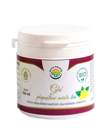 Ghí - přepuštěné máslo BIO 150 ml Ghí - přepuštěné máslo BIO 150 ml