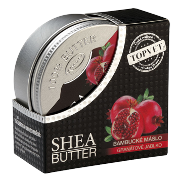 Bambucké máslo (shea butter) s granátovým jablkem 100 ml Bambucké máslo (shea butter) s granátovým jablkem 100 ml