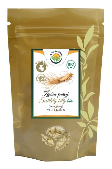 Ženšen pravý 6letý kořen prášek BIO 75 g Ženšen pravý 6letý kořen prášek BIO 75 g