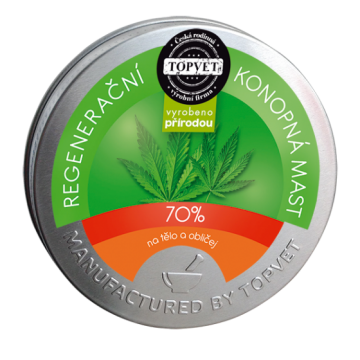 Konopná regenerační mast 70% 100 ml Konopná regenerační mast 70% 100 ml