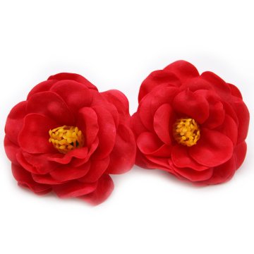 Mýdlové květy - kamélie - červená (36 ks v balení)