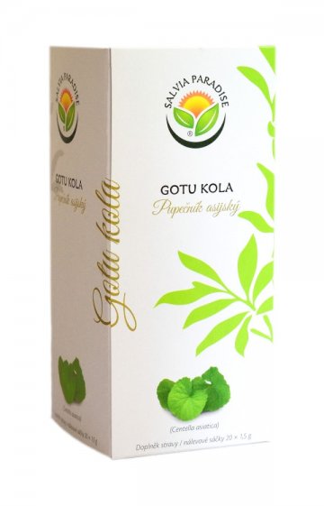 Gotu kola - pupečník asijský nálevové sáčky 20 x 1.5 g Gotu kola - pupečník asijský nálevové sáčky 20 x 1.5 g