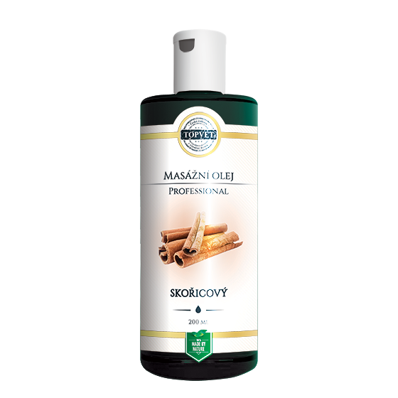 Skořicový masážní olej 200 ml Skořicový masážní olej 200 ml