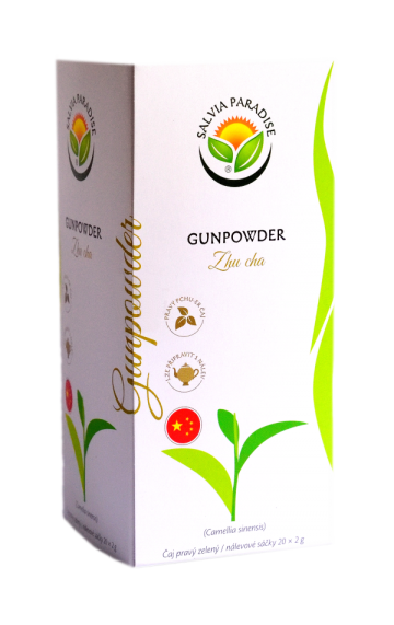 Gunpowder Zhu cha nálevové sáčky 20 x 2 g Gunpowder Zhu cha nálevové sáčky 20 x 2 g