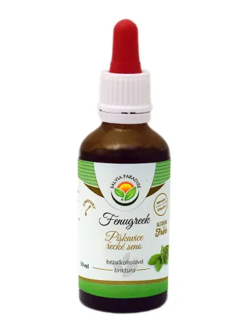 Pískavice - Fenugreek bylinné kapky (tinktura) bez alkoholu 50 ml