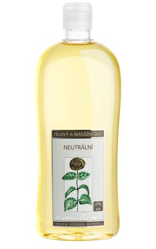 Tělový a masážní olej Neutrální 500 ml Tělový a masážní olej Neutrální 500 ml