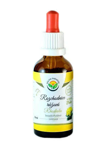 Rozchodnice růžová - rhodiola bylinné kapky (tinktura) bez alkoholu 50 ml